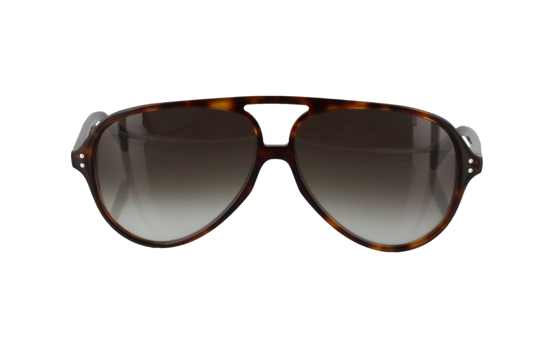 CELINE Acetate Aviator Sunglasses Women's Tortoiseshell