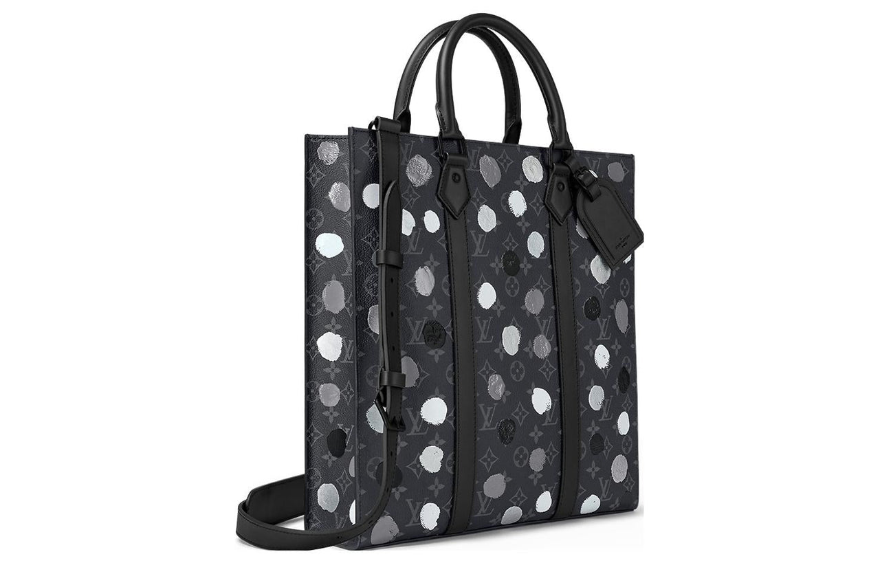 LOUIS VUITTON X Yayoi Kusama Sac Plat Monogram Eclipse Black/Silver