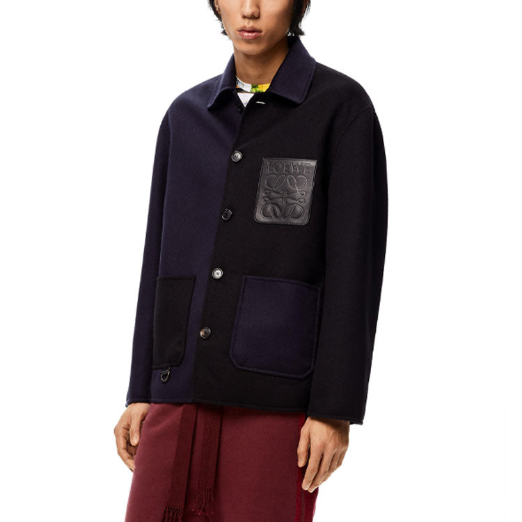 LOEWE Jackets Men Navy Blue