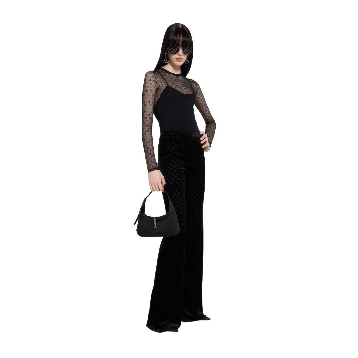 (WMNS) Gucci Jackie Slim Medium Shoulder Bag 'Black' 863137-FAFV4-1000