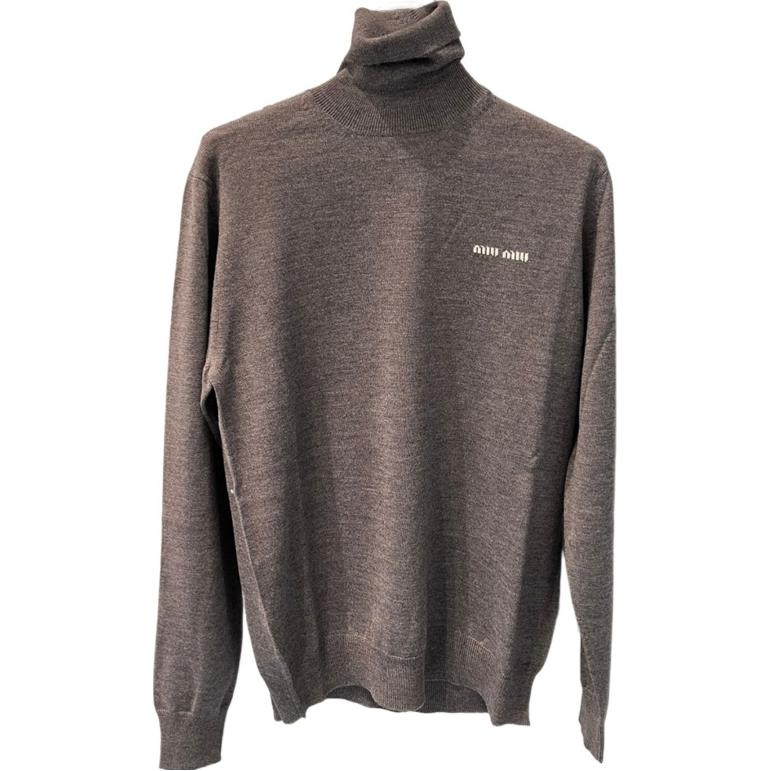 MIU MIU SS24 Knitwear Women's Slate Gray