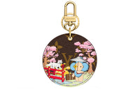 LOUIS VUITTON Illustre Japanese Garden Xmas Bag Charm And Key Holder Monogram Vivienne
