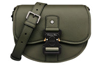 DIOR Grained Calfskin Messenger Bag Shoulder Bag Crossbody Bag Mini Men's Olive Green