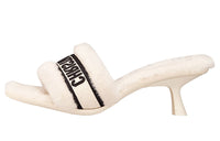 DIOR Dway Rubber Sole Odor-Resistant Slide Slippers Women's White
