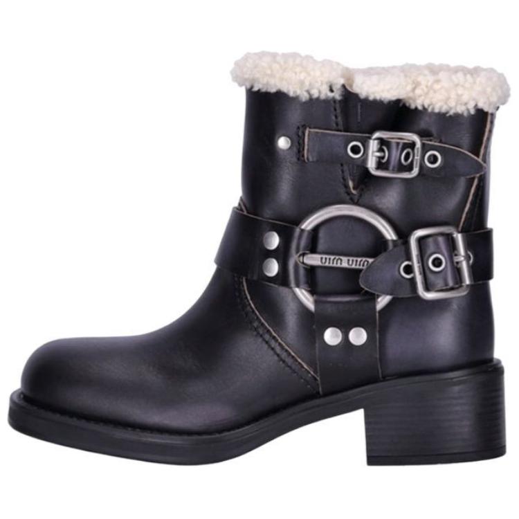 MIU MIU Ankle Boots Women's Black