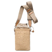 PRADA Calfskin Cell Phone Pouch Men's Beige