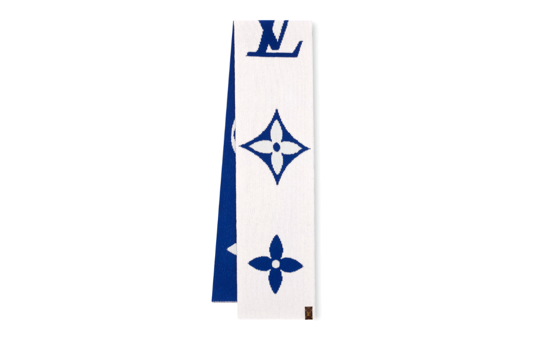LOUIS VUITTON Knit Scarves Women's Blue