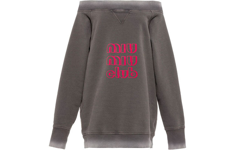 MIU MIU Long-Sleeved Dresses Women's Gray