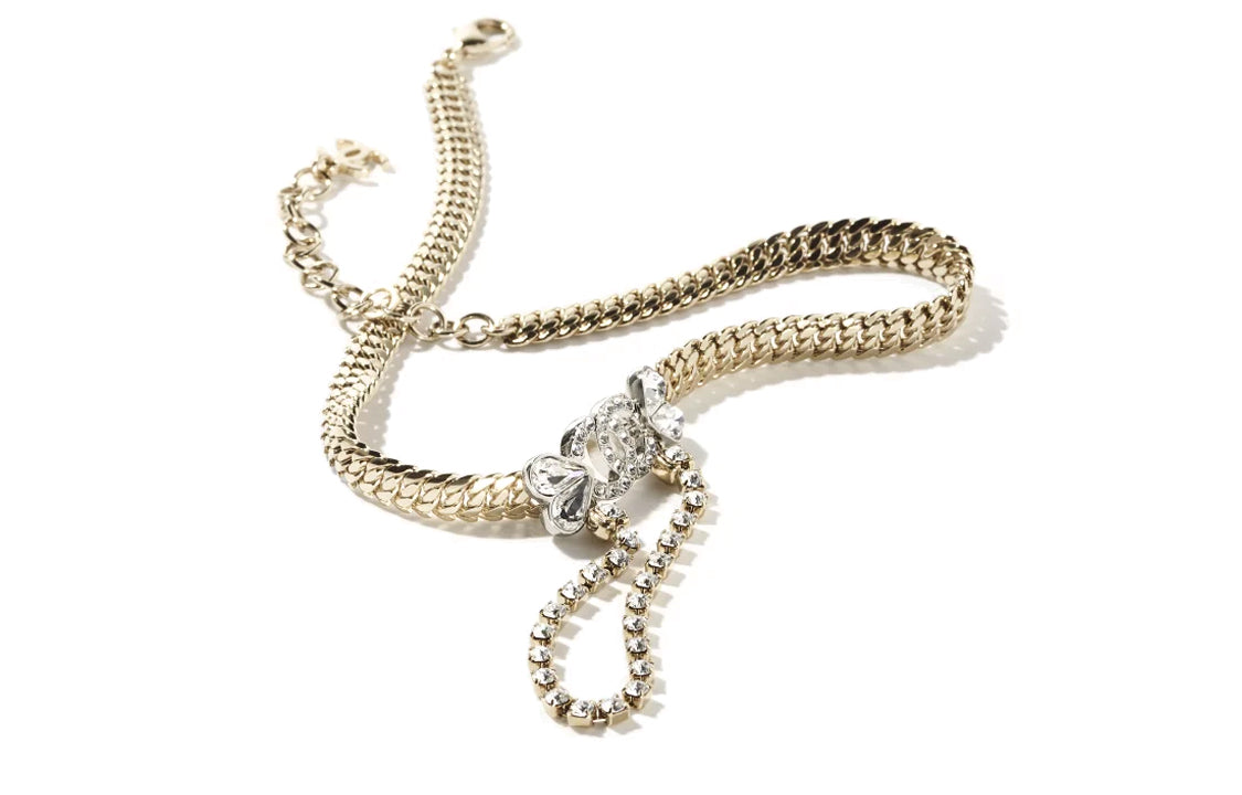 CHANEL Necklaces Women's Gold