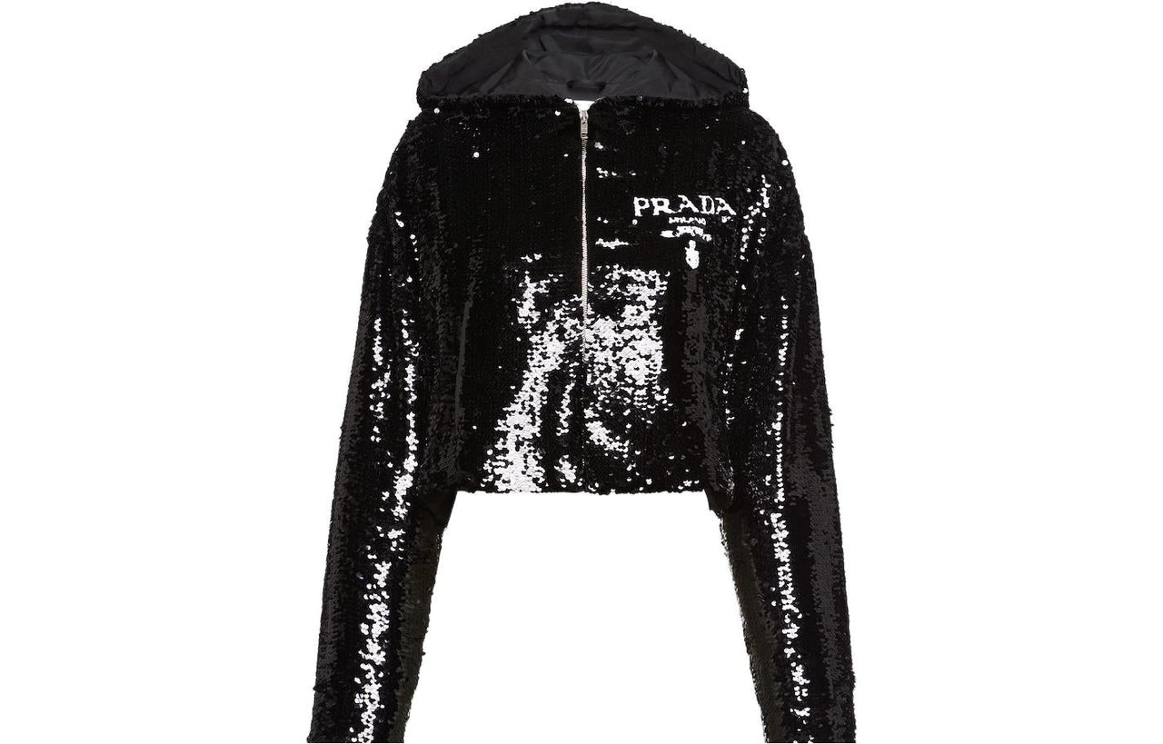 PRADA Cropped Coats Women's Black