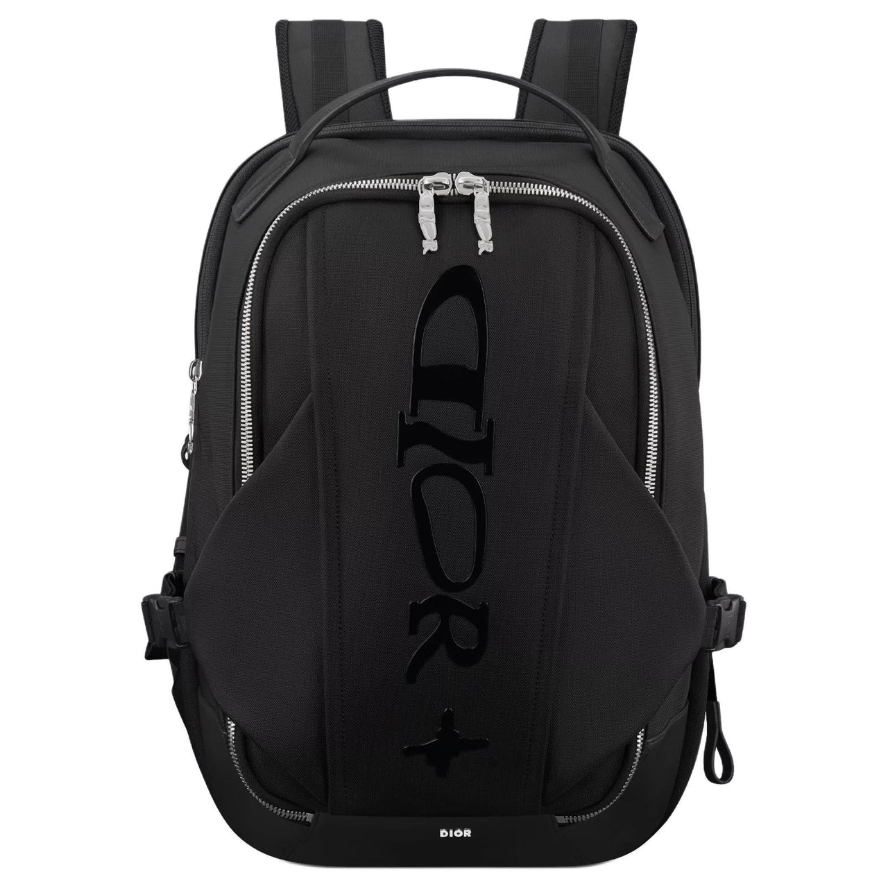 DIOR X Lewis Hamilton Collaboration Technical Fabric Backpack Men's Black