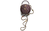 CHANEL Lambskin Shoulder Bag Crossbody Bag Handbag Women's Dark Purple