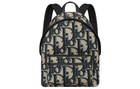 DIOR Smooth Cow Leather Detail Backpack Men's Beige & Black