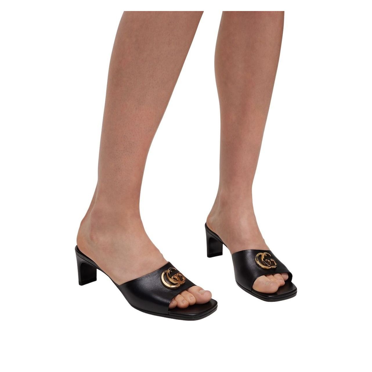 (WMNS) Gucci Slide Sandal with Double G 'Black' 871480-BKO00-1000