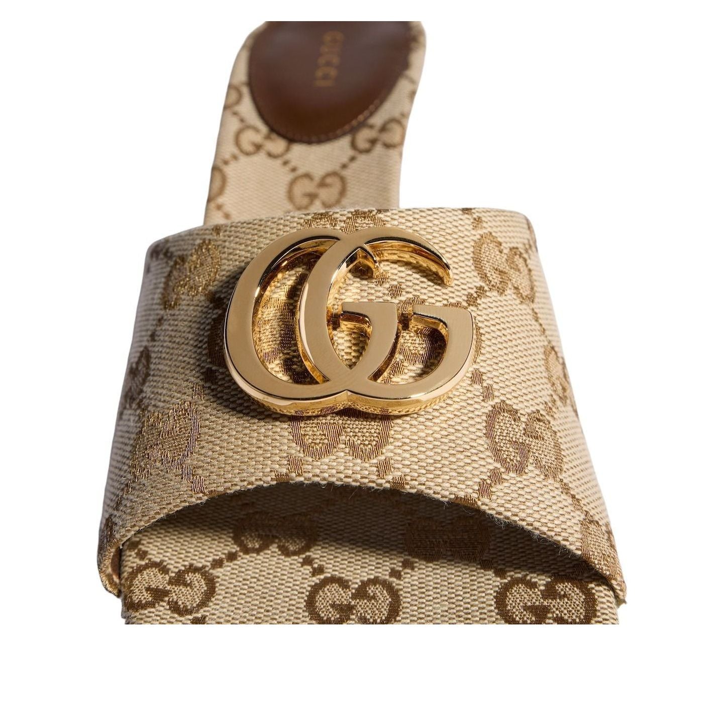 (WMNS) Gucci Slide Sandal with Double G 'Sand Dark Brown' 871481-FAFUW-9611