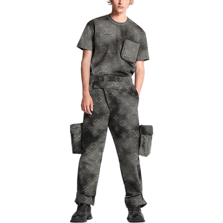 LOUIS VUITTON Casual Pants Men's Gray