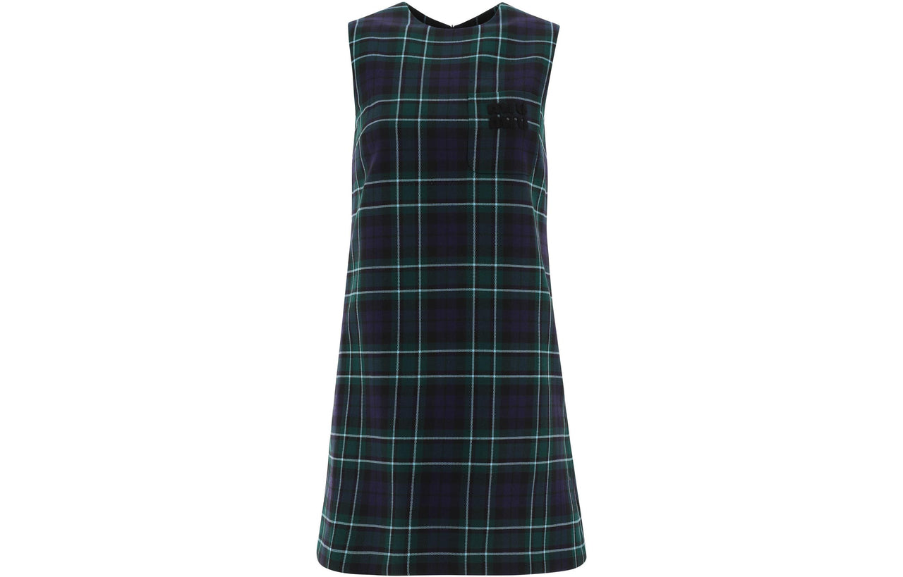 MIU MIU Sleeveless Dress Women's Green