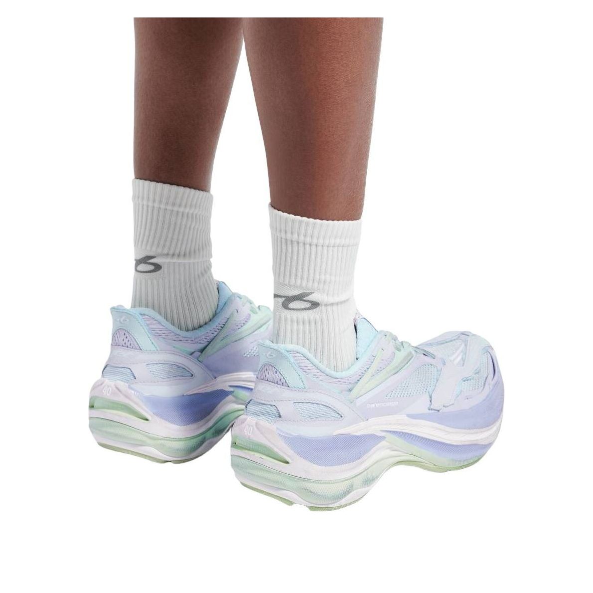 (WMNS) Balenciaga Jet Sneaker 'Light Blue Lilac Lime' 872640WMRTN4957