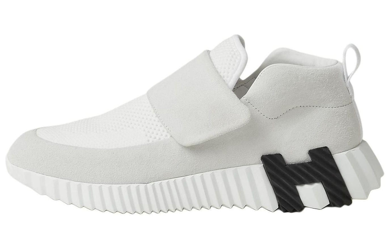 HERMES H Low-Top Casual Shoes Women's White Gray