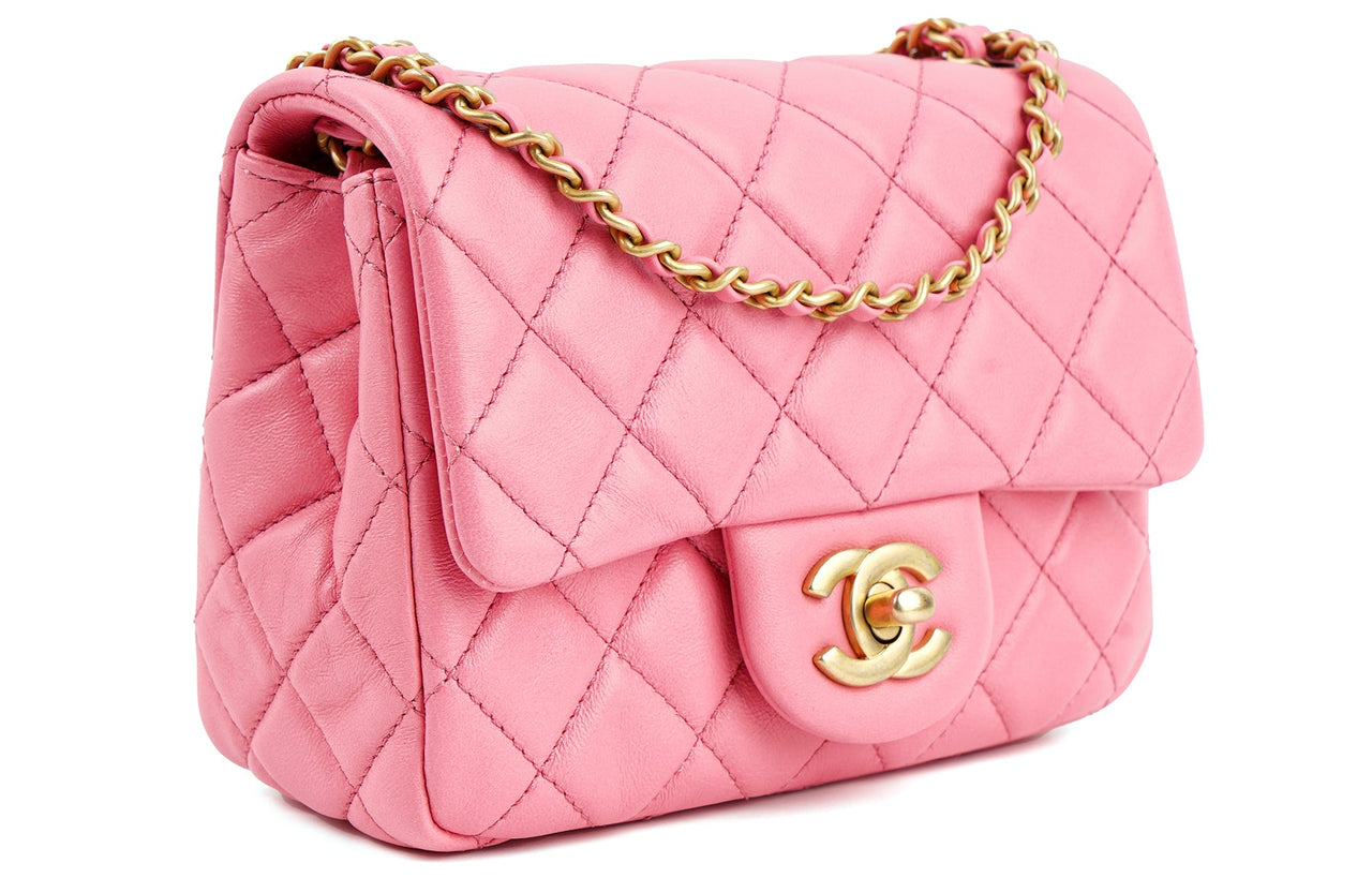 CHANEL Little Golden Ball Sheepskin Walnut Golden Ball Chubby Man Shoulder Bag Crossbody Bag Regular Women's Peach Pink