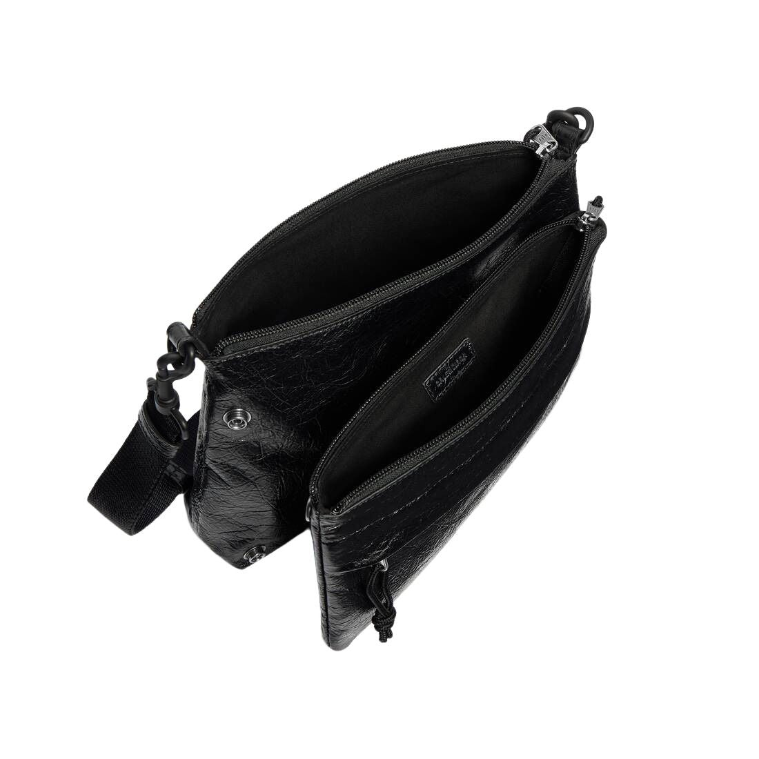 Balenciaga Explorer Double Pouch Messenger Bag 'Black' 8731821VG071000