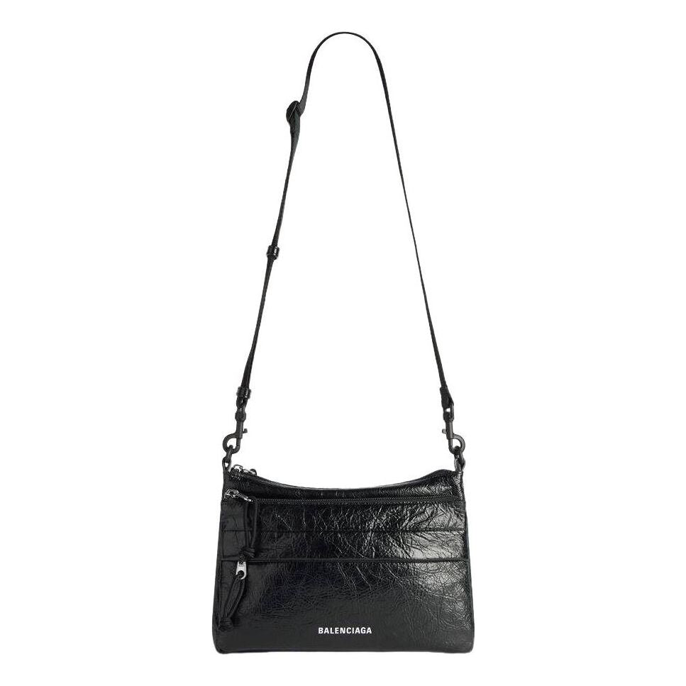 Balenciaga Explorer Double Pouch Messenger Bag 'Black' 8731821VG071000