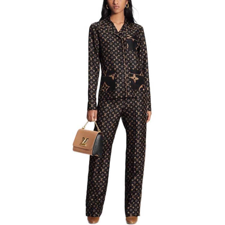 LOUIS VUITTON Pajama Tops Women's Black