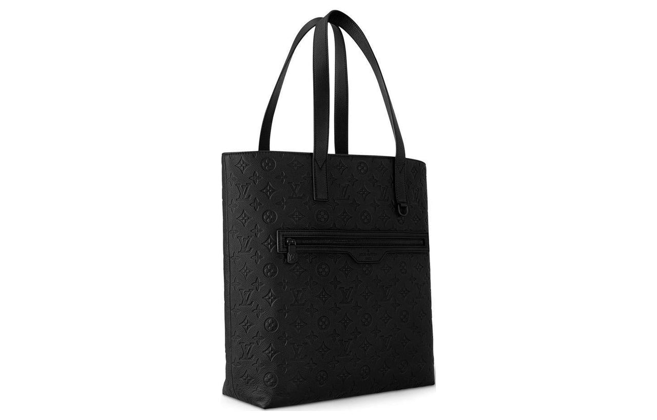 LOUIS VUITTON Leather Handbag Women's Black