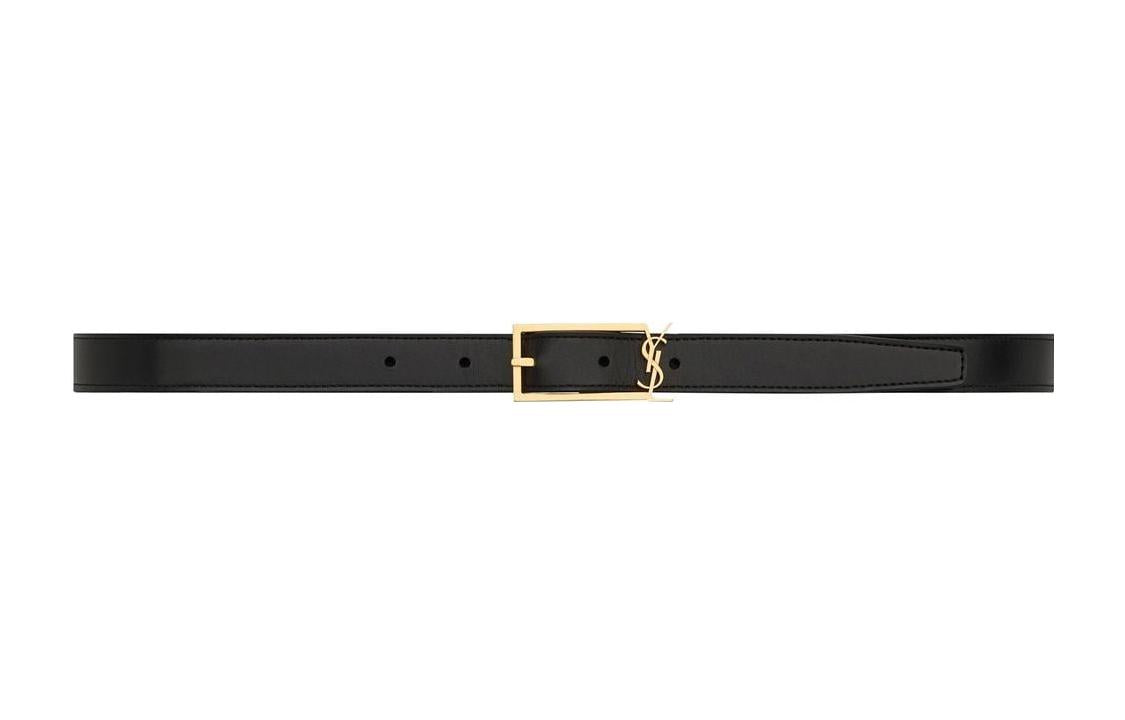 SAINT LAURENT Logo-buckle Belt
