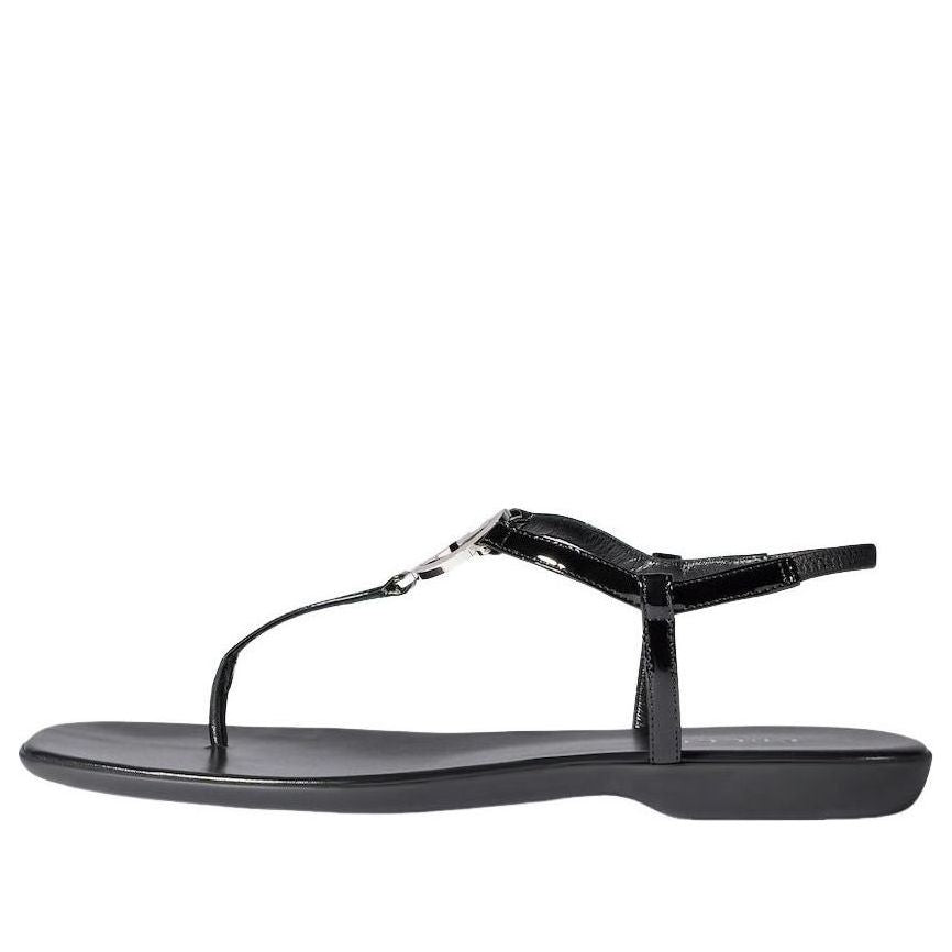 (WMNS) Gucci Thong Sandal with Interlocking G 'Black' 874699-BKO40-1000