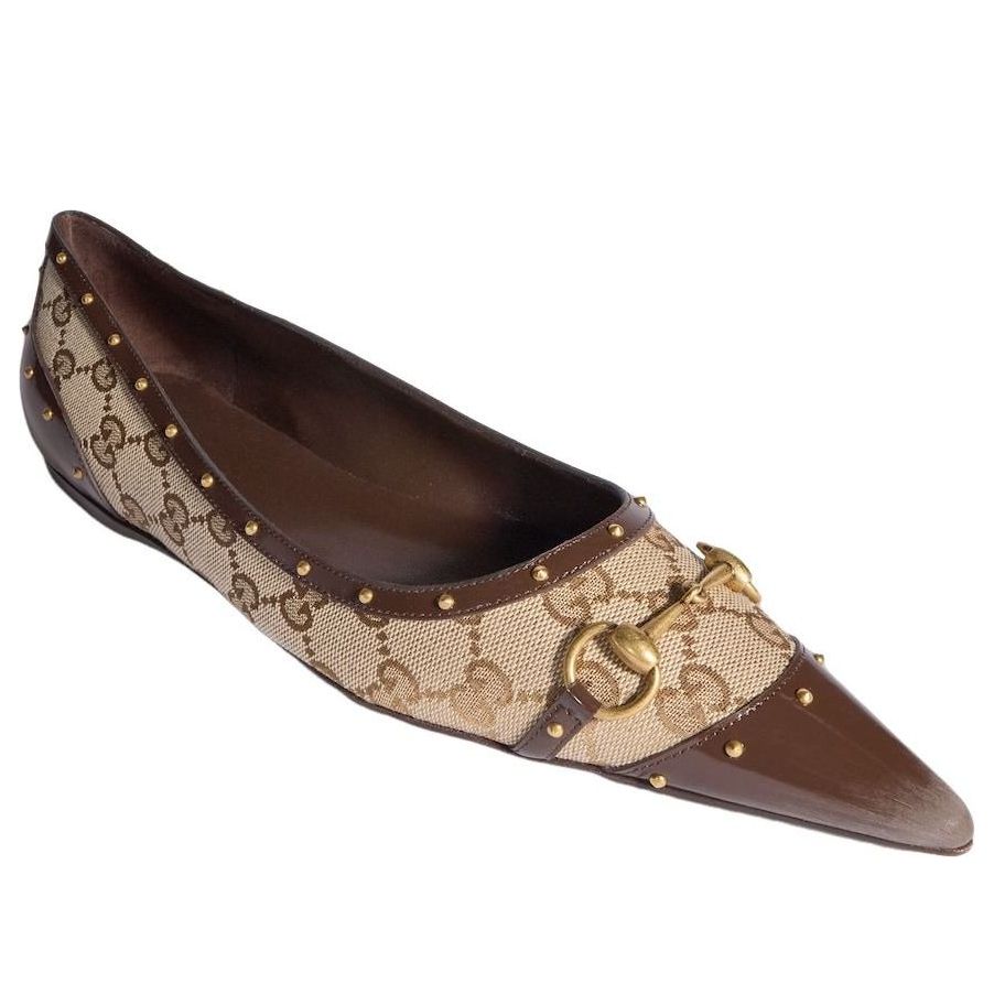(WMNS) Gucci Savoy Ballerina 'Sand Dark Brown' 875050-FAF7F-9649