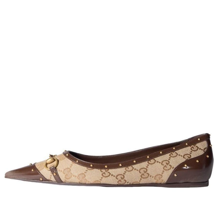 (WMNS) Gucci Savoy Ballerina 'Sand Dark Brown' 875050-FAF7F-9649