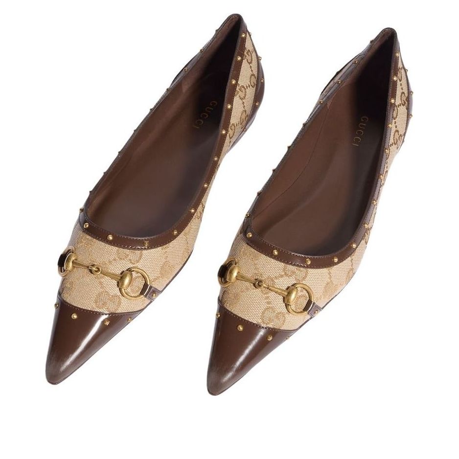(WMNS) Gucci Savoy Ballerina 'Sand Dark Brown' 875050-FAF7F-9649