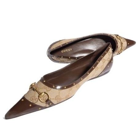 (WMNS) Gucci Savoy Ballerina 'Sand Dark Brown' 875050-FAF7F-9649