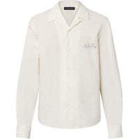 LOUIS VUITTON Embellished Open Collar Long-Sleeved Shirt