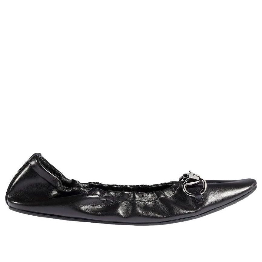 (WMNS) Gucci Prima Ballet Flat 'Black' 875322-AAF3Q-1000