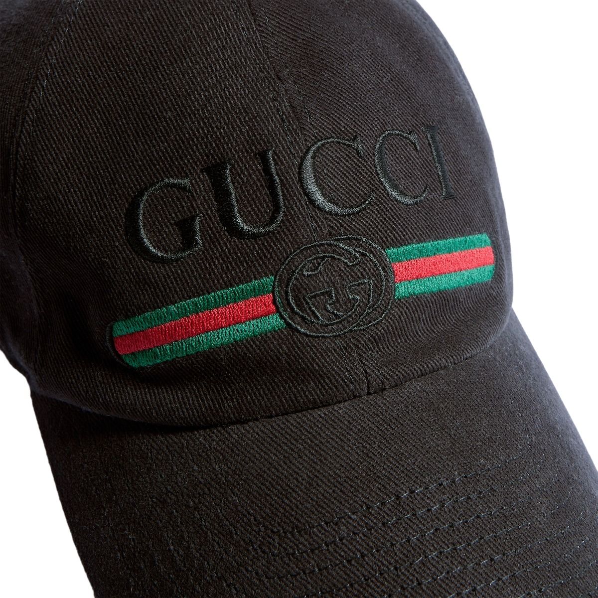 Gucci Cotton Baseball Hat with Embroidery 'Black' 875736-4HBKG-1060