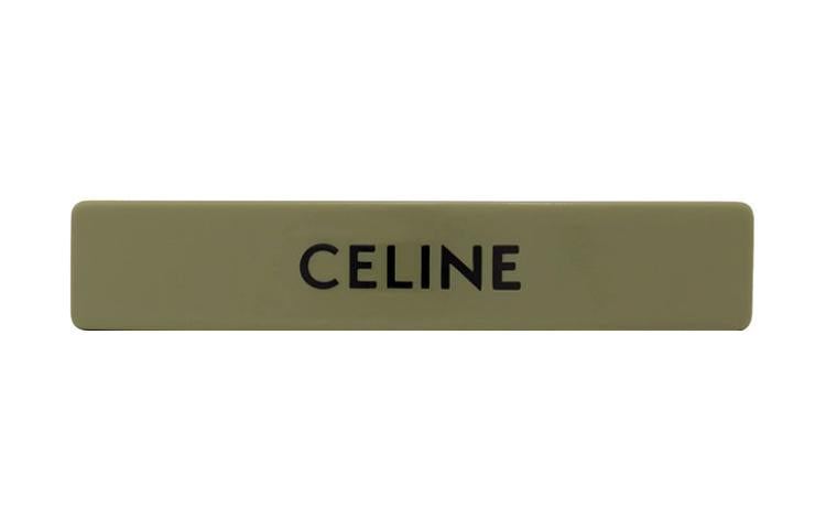 CELINE Hair Clips Women's Green/Black