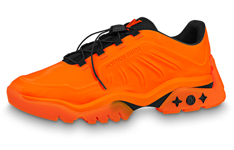LOUIS VUITTON Millenium Durable Breathable Lightweight Low-Top Casual Shoes Men's Orange