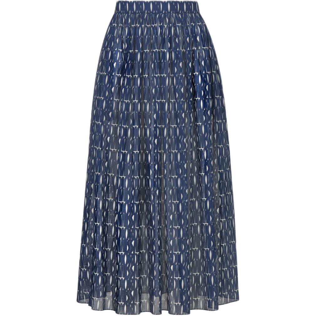 DIOR FW24 Casual Long Skirt Women's Multicolor