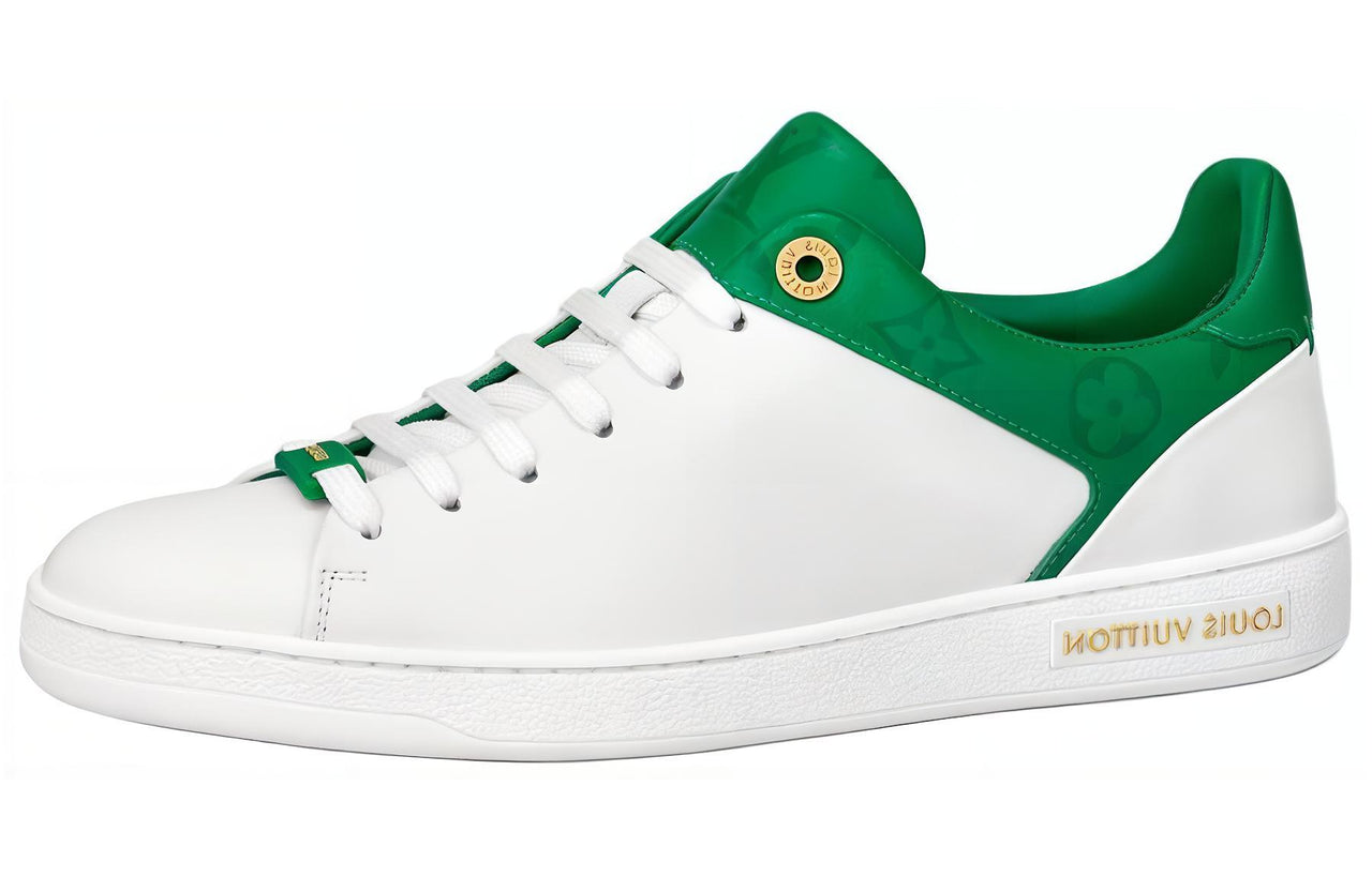 LOUIS VUITTON Frontrow Low-Top Skateboard Shoes Women's White