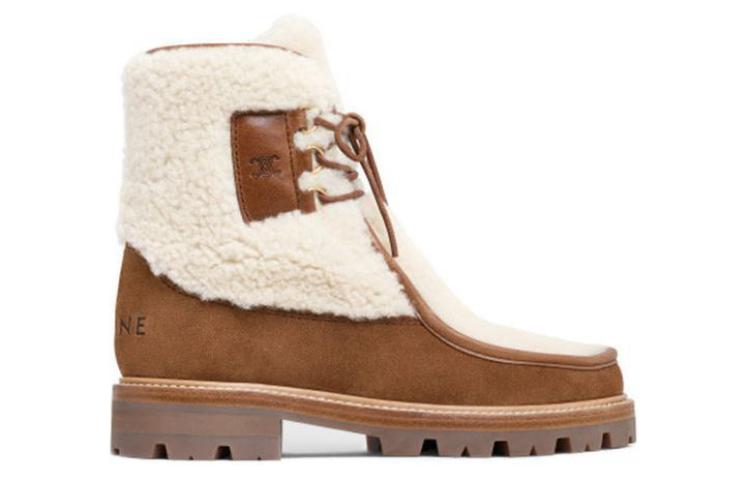 CELINE Ankle Boots Women's Brown