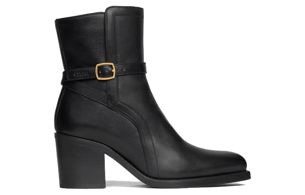 CELINE Ankle Boots 6.5cm Women's Black