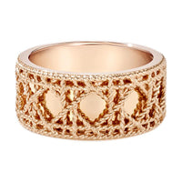 DIOR 18K Gold Rings Unisex Rose