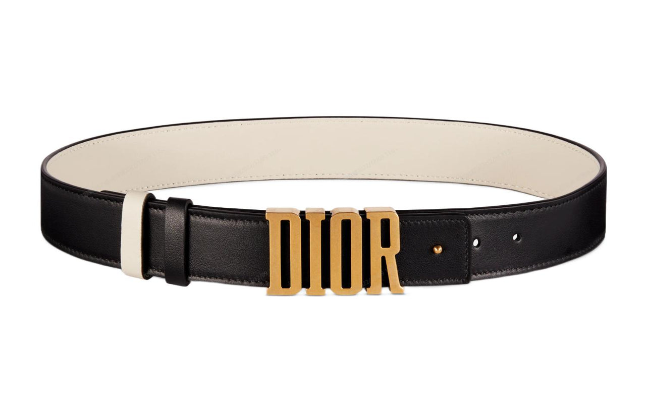 DIOR Logo Emblem Minimalist Style Versatile Smooth Buckle Women's Width 3cm