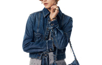 CHANEL 24 New Spring And Summer Arrivals Denim Jacket Women's Blue