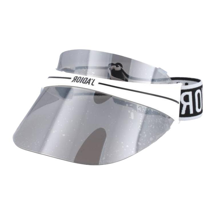 DIOR Acetate Irregular Shape Sunglasses Women's White