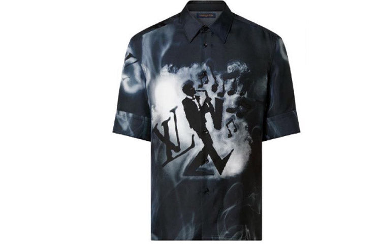 LOUIS VUITTON Shirts Men Dark Blue