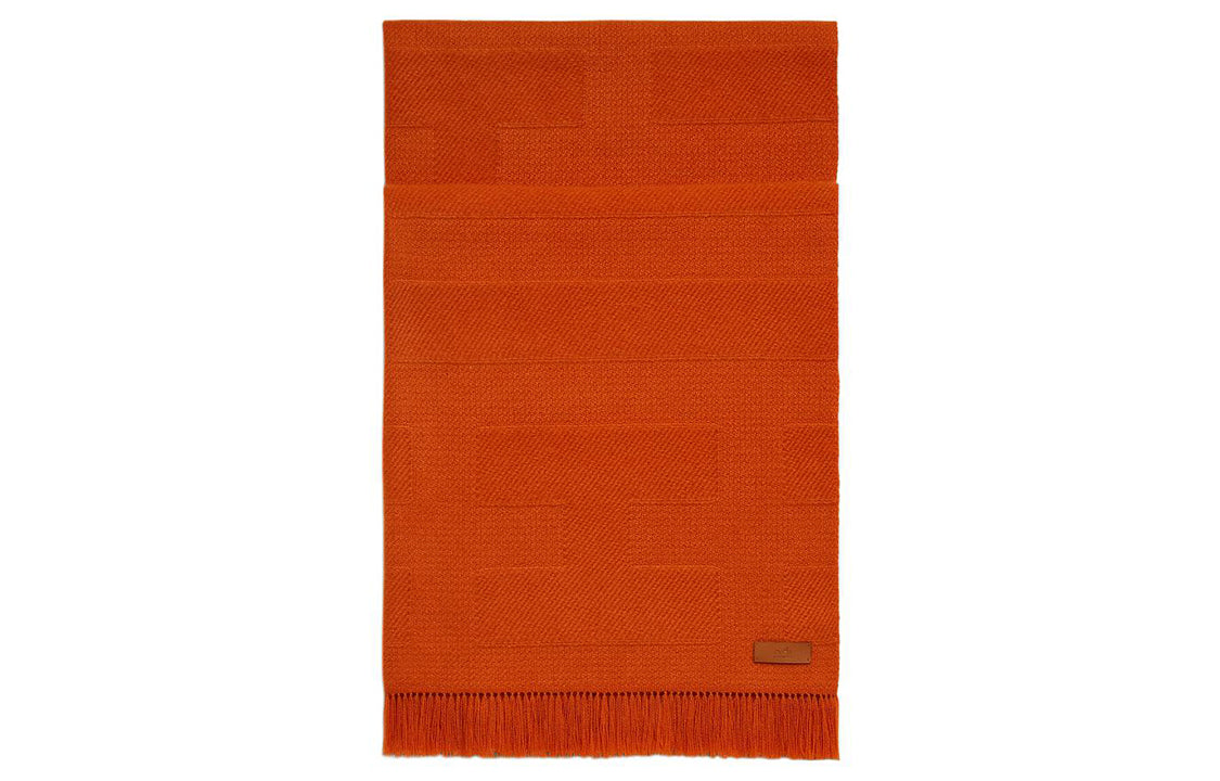 HERMES Knit Scarves Women's Orange
