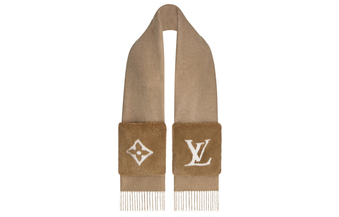LOUIS VUITTON Mink Fur Scarves Women's